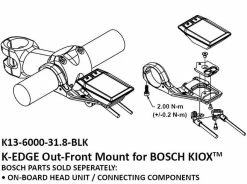 K-Edge - Support Out-Front Pour écran Bosch Kiox -Pièces détachées VAE Soldes k edge support out front ecran bosch kiox 3 3840x2160